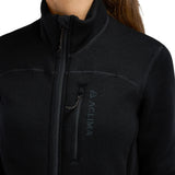Aclima - FleeceWool Dame Jakke // Jet Black-4-XtraGrej