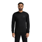 Aclima - FleeceWool Herre Crewneck // Jet Black-1-XtraGrej