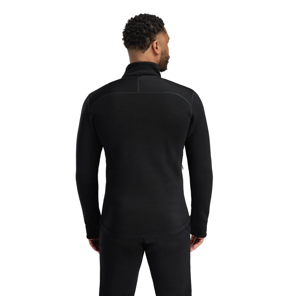 Aclima - FleeceWool Herre Jakke // Jet Black-2-XtraGrej