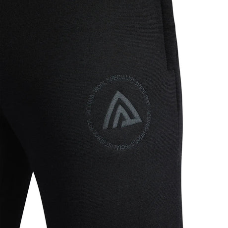 Aclima - FleeceWool Herre Joggingbukser // Jet Black-3-XtraGrej