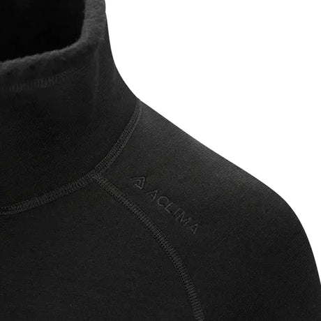 Aclima - FleeceWool Herre V2 Polo m/Lynlås // Sort-7-XtraGrej