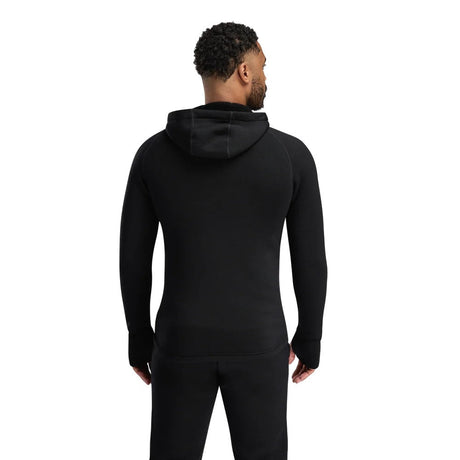 Aclima - FleeceWool Hooded Herre Jakke // Jet Black-2-XtraGrej