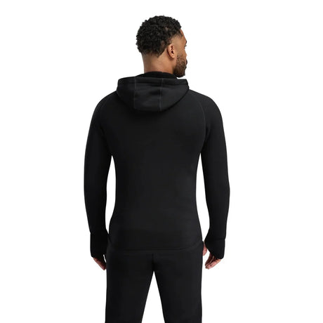 Aclima - FleeceWool Hooded Herre Jakke // Jet Black-2-XtraGrej