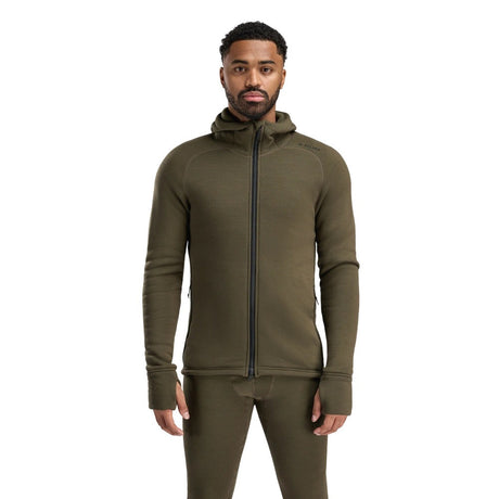 Aclima - FleeceWool Hooded Herre Jakke // Tarmac-1-XtraGrej