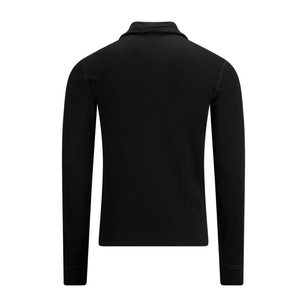 Aclima - HotWool FR Herre Polo // Jet Black-2-XtraGrej