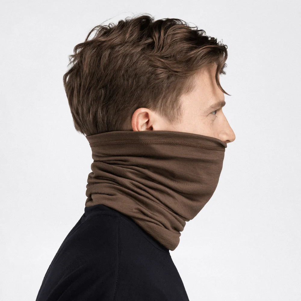 Aclima - LightWool 140 Headover // Dark Earth-4-XtraGrej