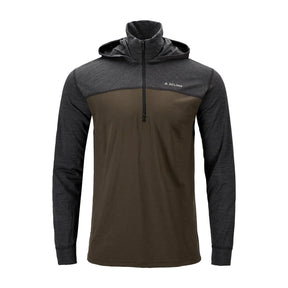 Aclima - LightWool 180 Herre Hoodie // Tarmac/Marengo-1-XtraGrej