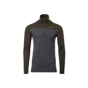 Aclima - LightWool 180 Herre Polo Med Lynlås // Tarmac/Marengo-1-XtraGrej