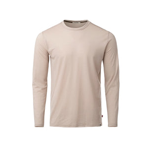 Aclima - LightWool 180 Langærmet Herre Uldtrøje // Simple Taupe-1-XtraGrej