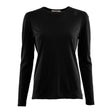 Aclima - LightWool Undershirt Langærmet Dame Trøje // Sort-1-XtraGrej