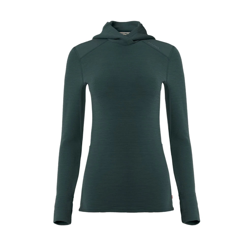 Aclima - StreamWool 400g Dame Hoodie // Grøn-1-XtraGrej