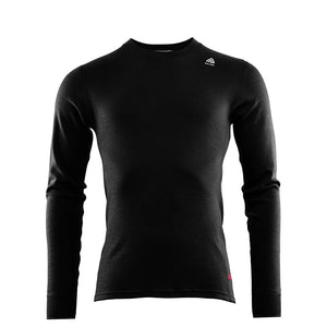 Aclima - WarmWool 200g Herre Crew Neck Uldtrøje // Sort-1-XtraGrej