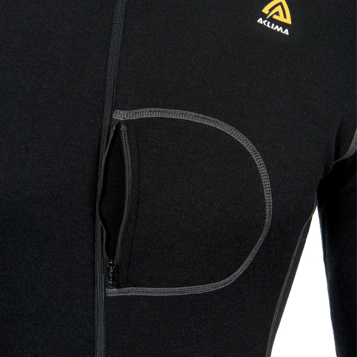 Aclima - WarmWool bodypiece Unisex // Sort-6-XtraGrej
