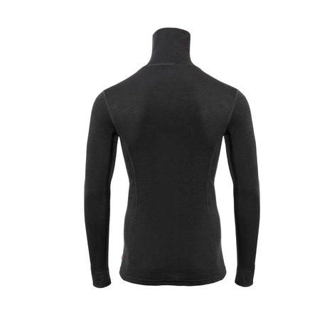 Aclima - WarmWool Herre Polo // Sort-2-XtraGrej