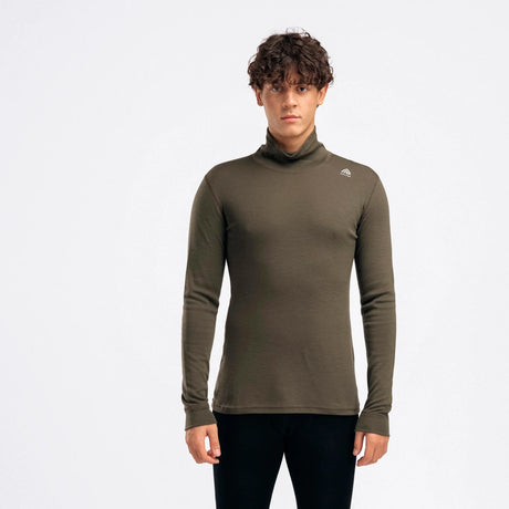 Aclima - WarmWool Herre Roll Neck // Tarmac-1-XtraGrej