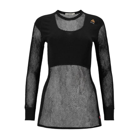 Aclima - WoolNet 120g Dame Crew Neck Uldtrøje // Sort-1-XtraGrej