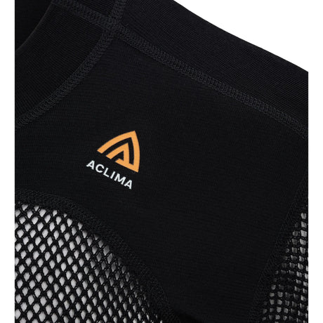 Aclima - Woolnet 120g Herre Crew Neck Uldtrøje // Sort-4-XtraGrej
