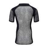 Aclima - WoolNet 120g Herre T-shirt // Sort-2-XtraGrej