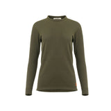 Aclima - WoolTerry 220g Dame Crew Neck // Olivengrøn-1-XtraGrej