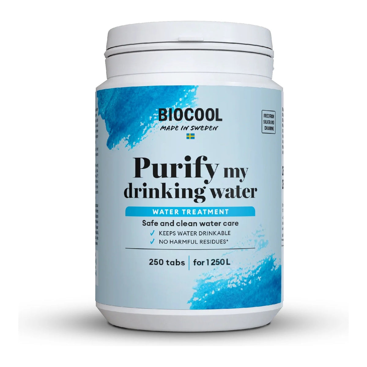 BioCool - CleanWater Purify Vandrensningstabletter (250 stk)-1-XtraGrej