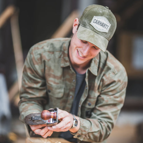 Carhartt - Canvas Fleece Foret Skjortejakke // Army Green Camo-3-XtraGrej