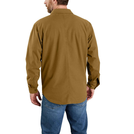 Carhartt - Canvas Fleece Foret Skjortejakke // Oak Brown-4-XtraGrej