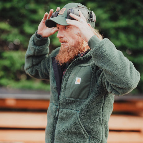 Carhartt - Fairbanks Active Fleece Jakke // Forestry Green-3-XtraGrej