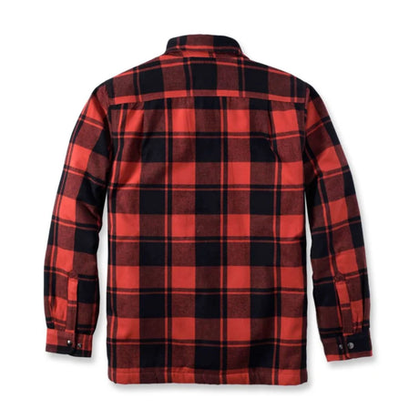 Carhartt - Flannel Sherpa-Lined Skjorte // Rød Okker-3-XtraGrej