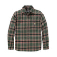 Carhartt - Langærmet Flannel Skjorte // Forestry Green / Amber Terrain-1-XtraGrej