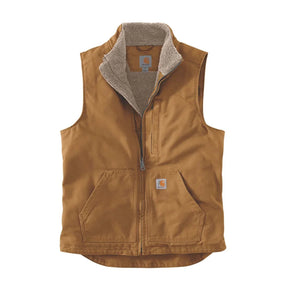 Carhartt - Washed Duck Lined Mock Neck Vest // Brun-1-XtraGrej