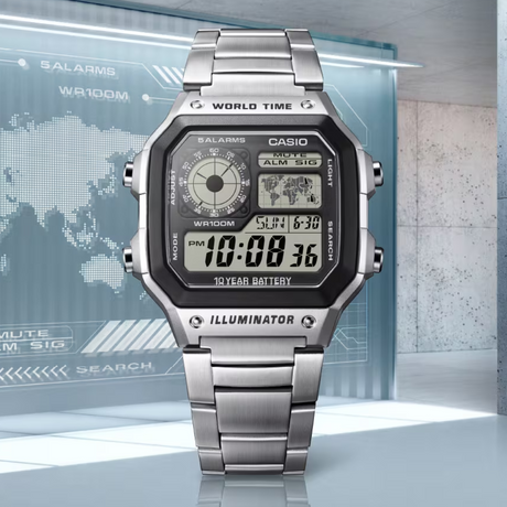 Casio - Timeless AE-1200WHD-1AVEF-6-XtraGrej