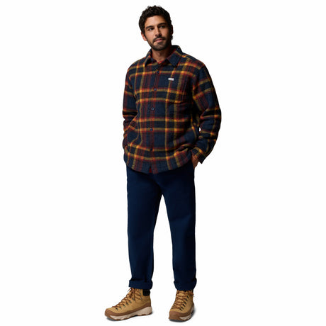 Columbia - Hunter Arch Skjortejakke // Collegiate Navy Track Plaid-5-XtraGrej