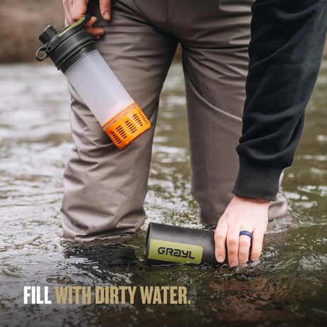 Grayl - Geopress Flaske Med Vandrensefilter 710ml // Sort Camo-7-XtraGrej