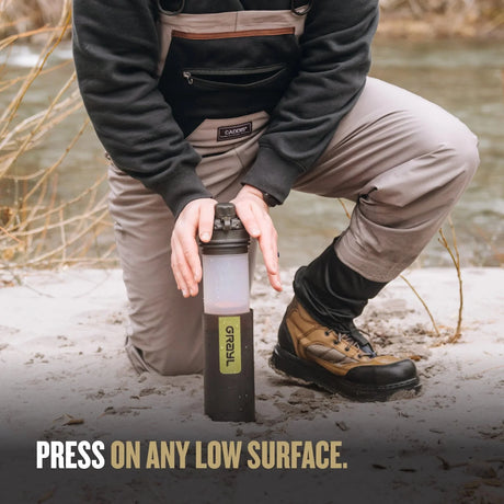 Grayl - Geopress Flaske Med Vandrensefilter 710ml // Sort Camo-8-XtraGrej