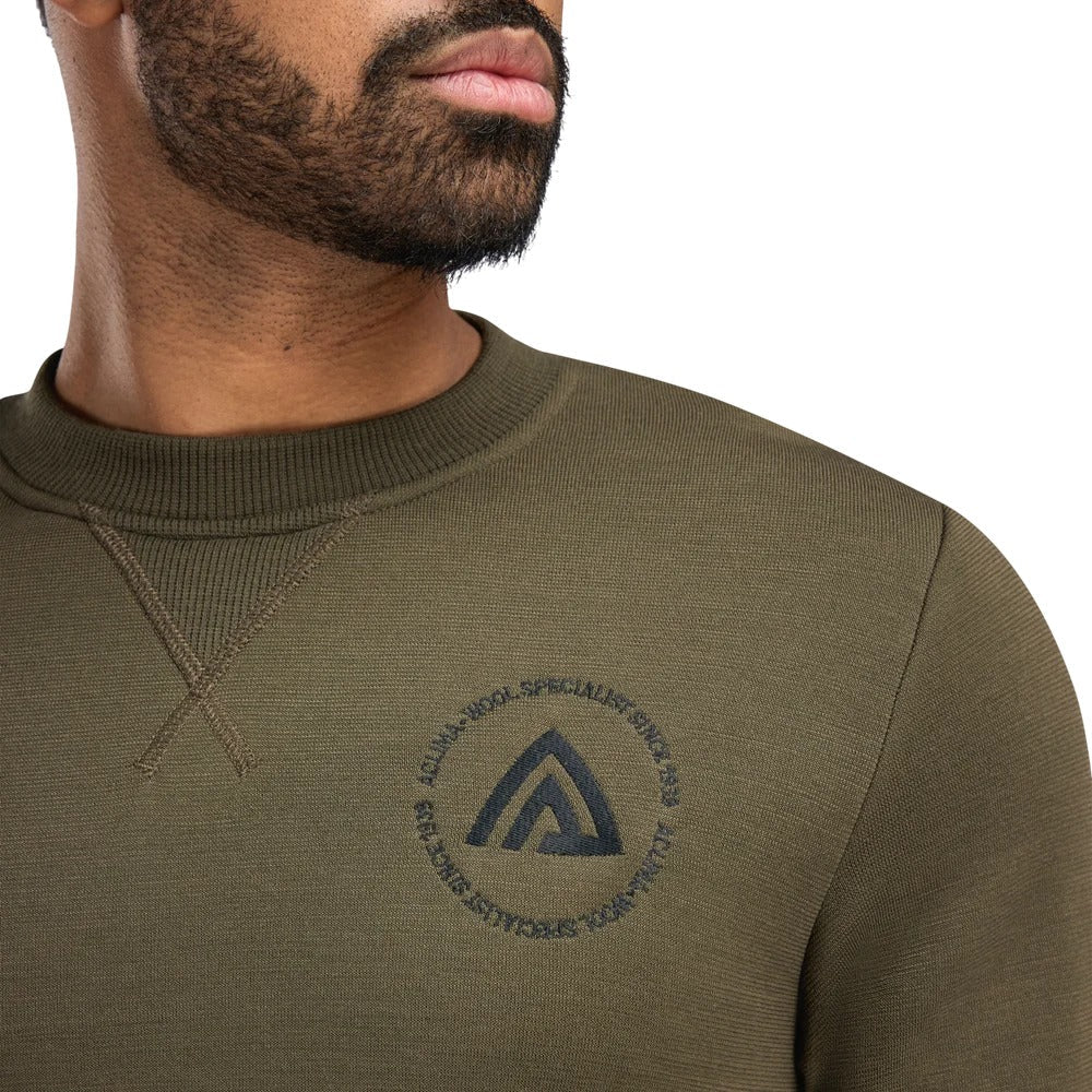 Aclima - FleeceWool Herre Crewneck // Tarmac
