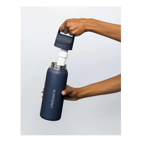 LifeStraw - Go Stainless Steel 2.0 Filter Vandflaske 710ml Sort-5-XtraGrej