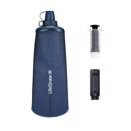 LifeStraw - Peak Squeeze Vandrensningsflaske 1L // Blå-2-XtraGrej