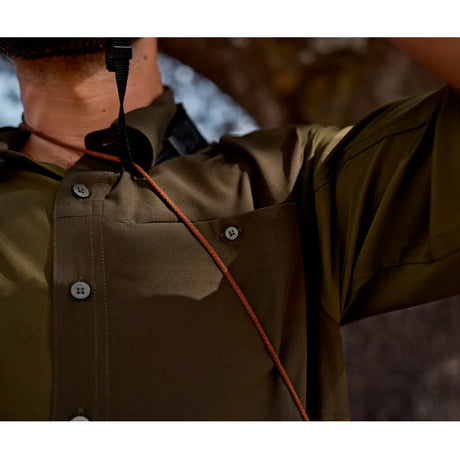Logmar letvægts L/S-skjorte // Dark Olive / Willow Green-6-XtraGrej