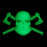 M-tac bearded skull 3d pvc