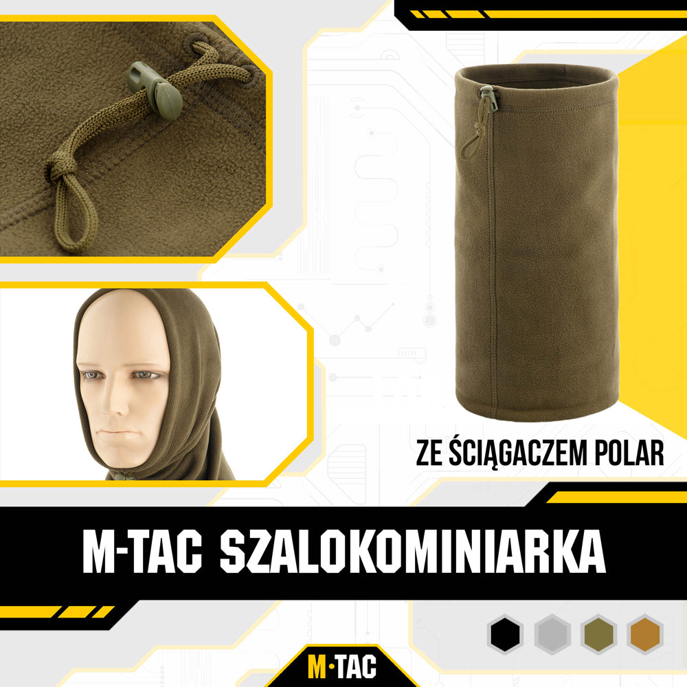 M-Tac fleece neck gaiter with drawstring (260g/m2)