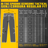 M-Tac jeans Tactical Gen.I Cordura Regular