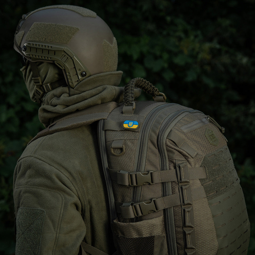 M-Tac MOLLE Patch Ukrainian Flag with Coat of Arms PVC
