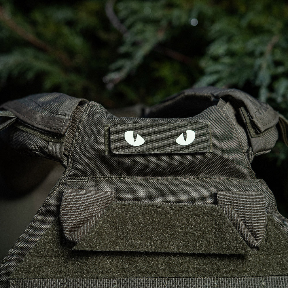 M-Tac patch Cat Eyes Laser Cut Ranger Green/gid