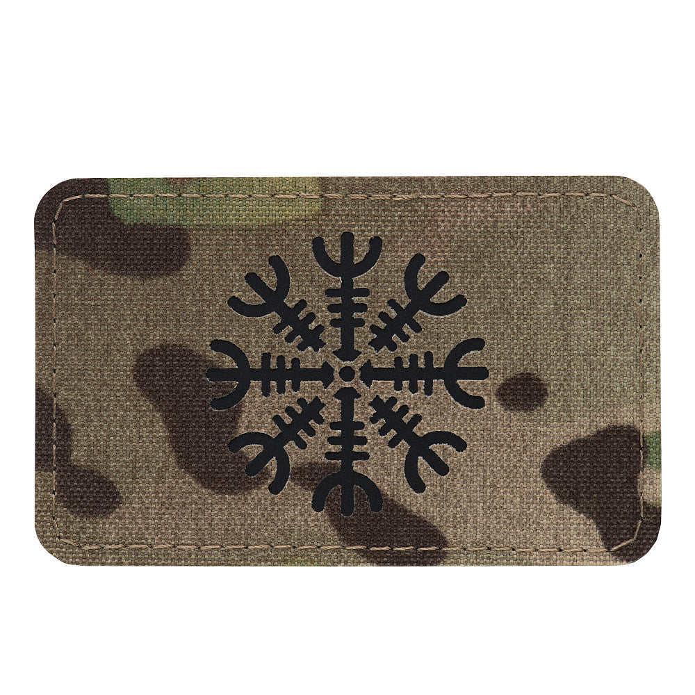 M-Tac patch Helmet of Horror horizontal Laser Cut