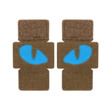M-Tac patch Tiger Eyes Laser Cut (couple) Ranger Green/Blue/GID