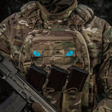 M-Tac patch Tiger Eyes Laser Cut (couple) Ranger Green/Blue/GID