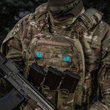 M-Tac patch Tiger Eyes Laser Cut (couple) Ranger Green/Blue/GID