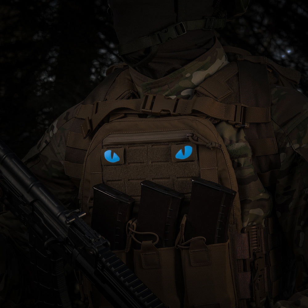M-Tac patch Tiger Eyes Laser Cut (couple) Ranger Green/Blue/GID