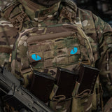 M-Tac patch Tiger Eyes Laser Cut (couple) Ranger Green/Blue/GID