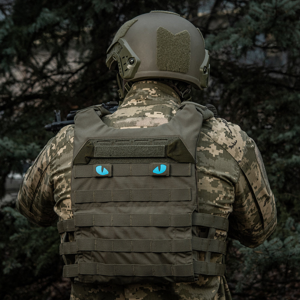 M-Tac patch Tiger Eyes Laser Cut (couple) Ranger Green/Blue/GID